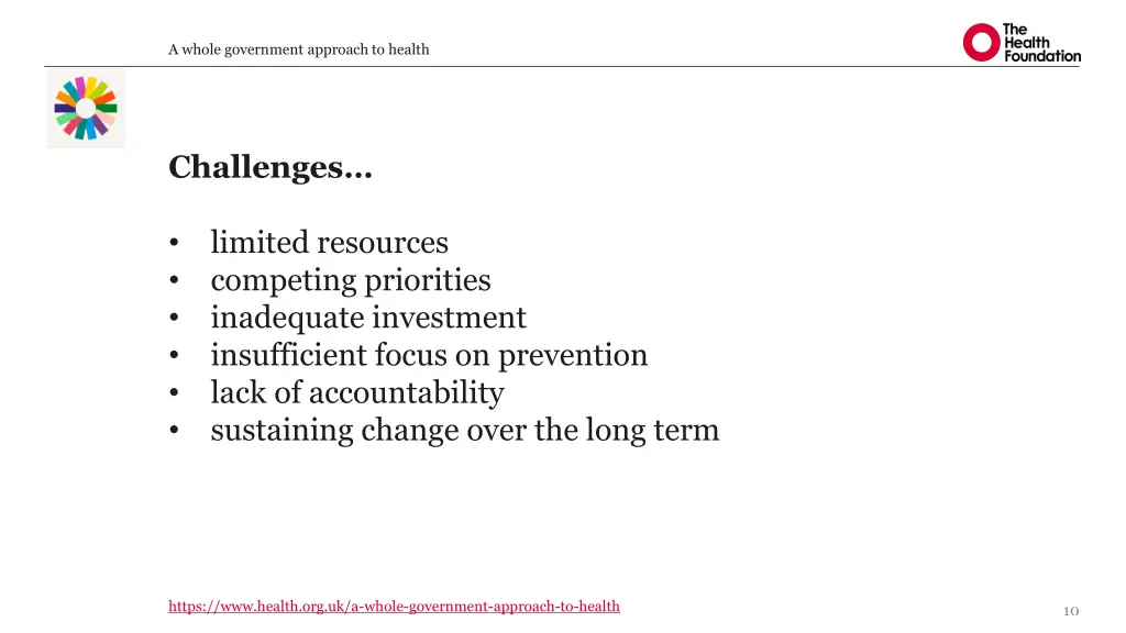 a whole government approach to health 8