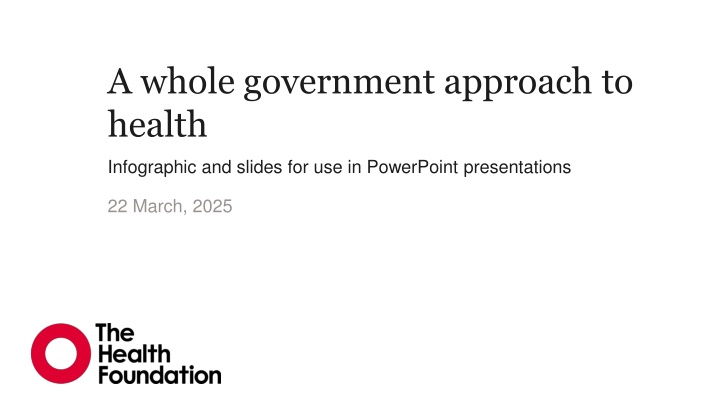 a whole government approach to health