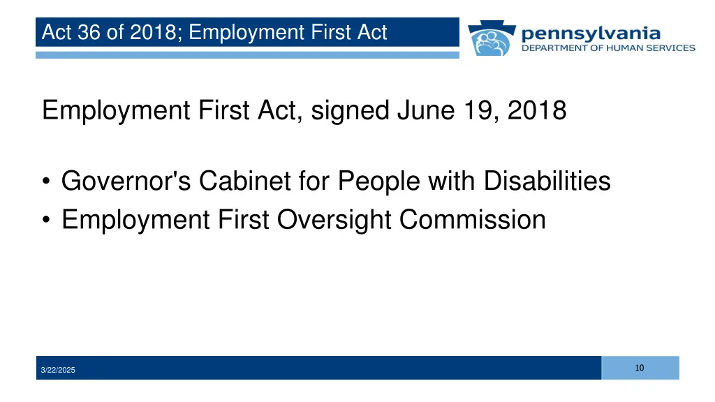 act 36 of 2018 employment first act