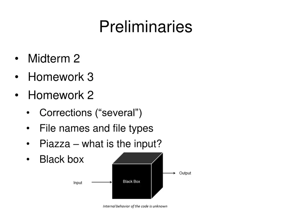 preliminaries