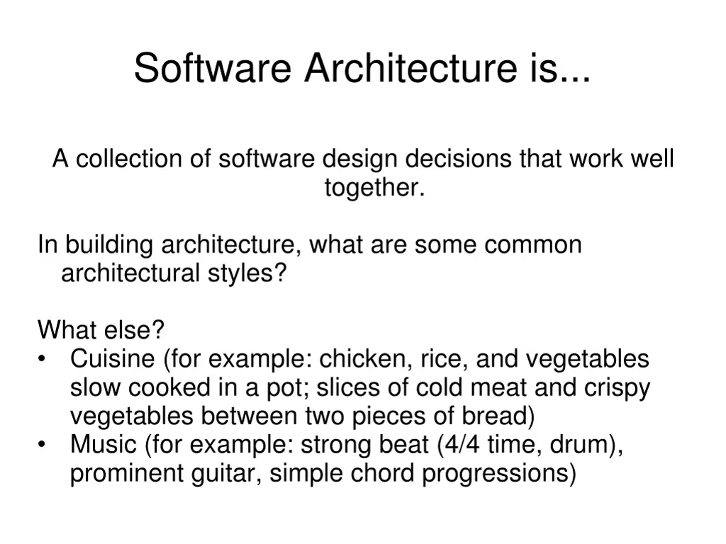 software architecture is 2