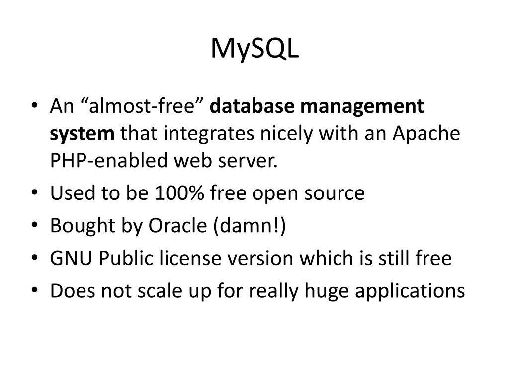 mysql