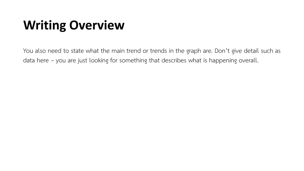 writing overview