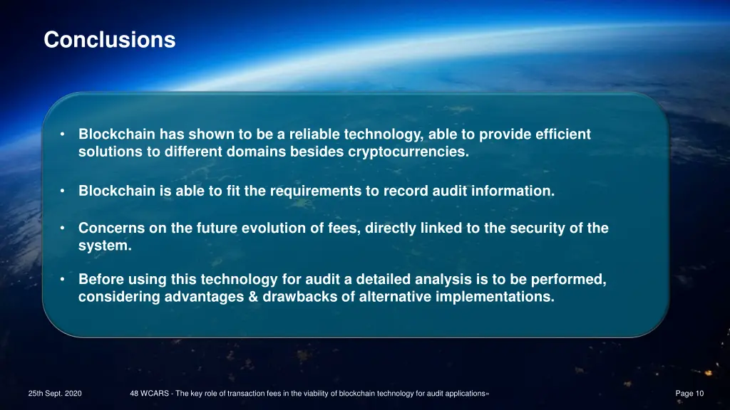 conclusions