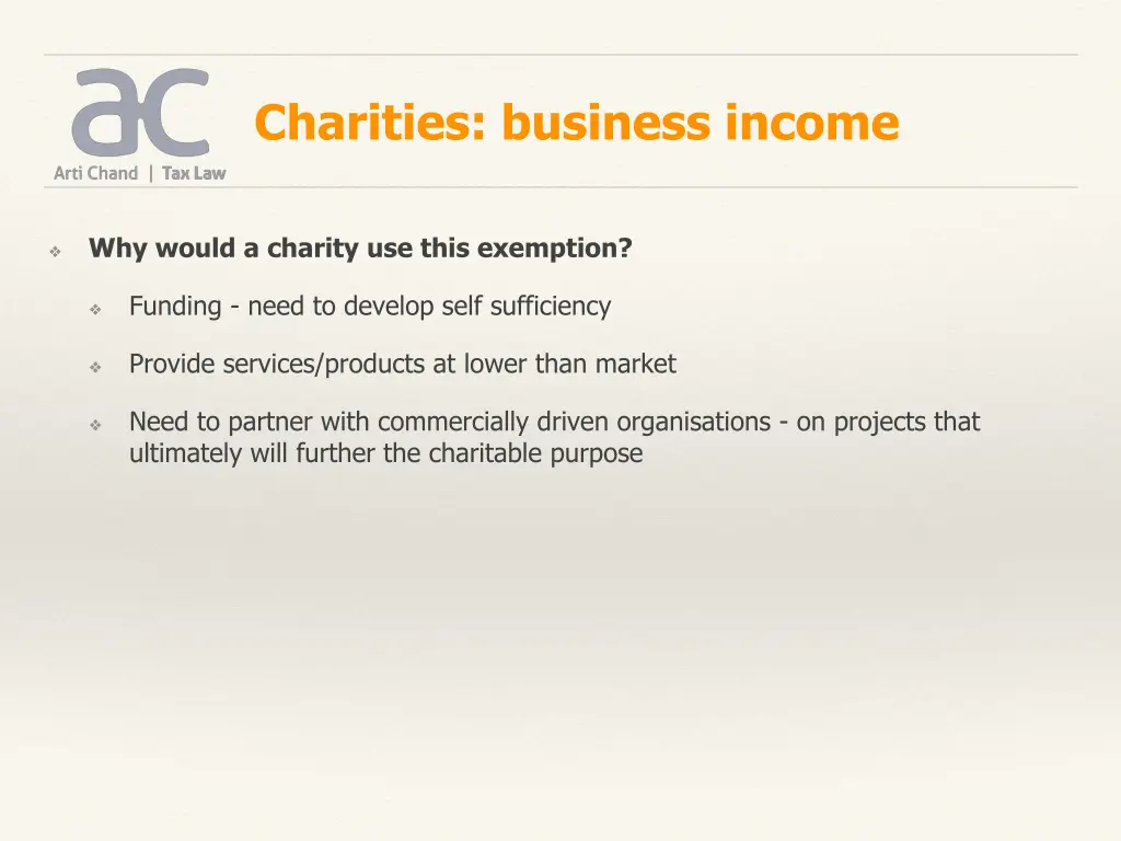 charities business income 1