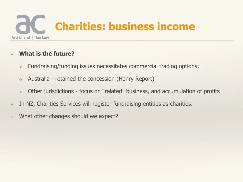 charities business income 4
