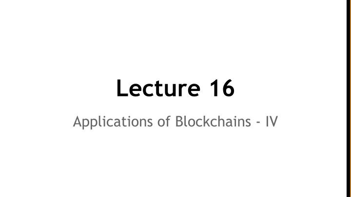 lecture 16