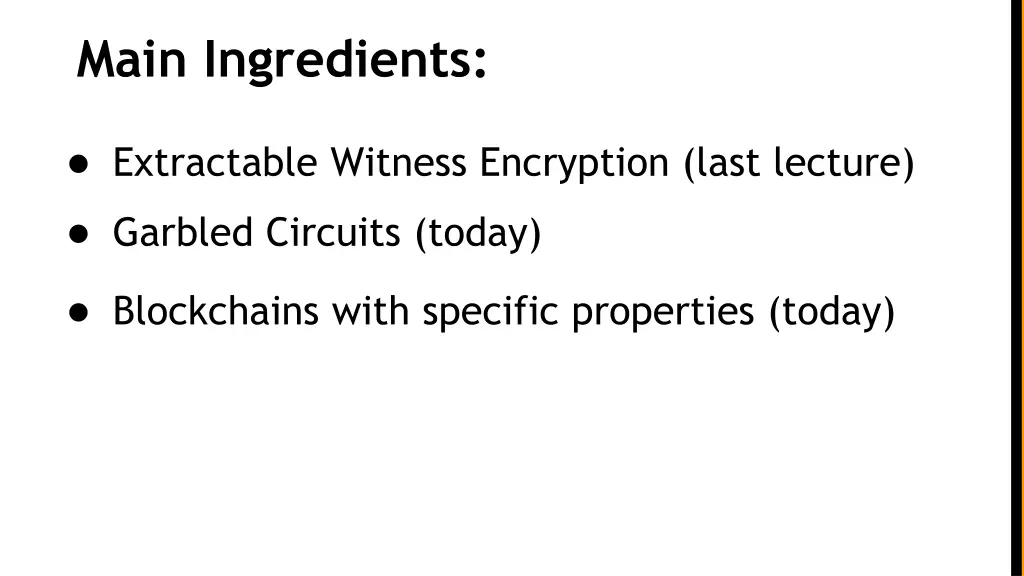 main ingredients