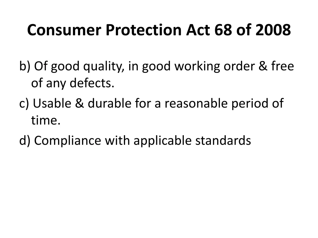 consumer protection act 68 of 2008 1