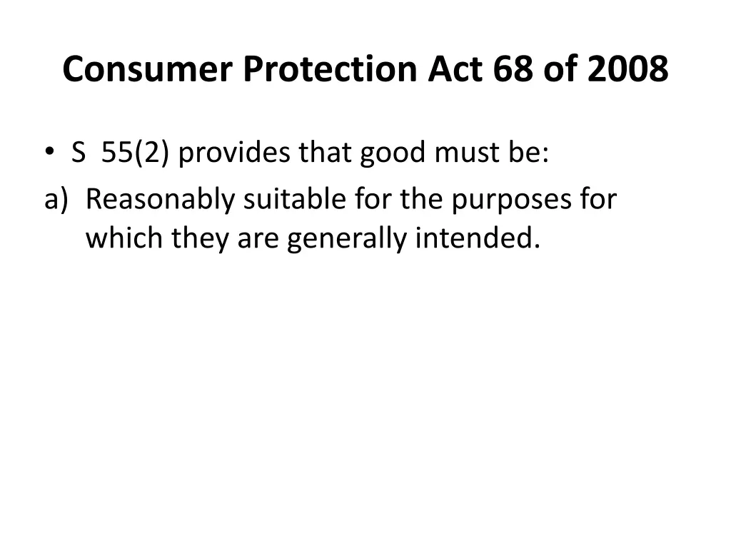 consumer protection act 68 of 2008