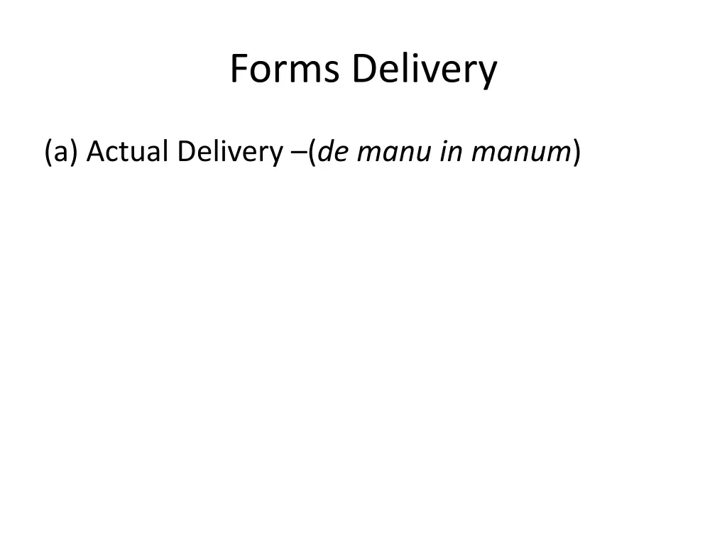 forms delivery