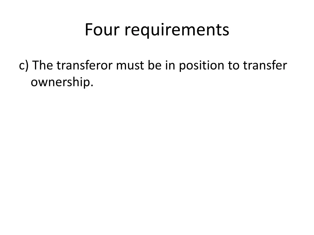 four requirements 2