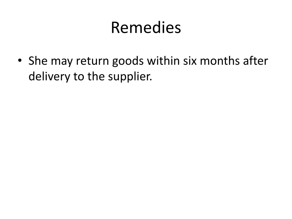remedies