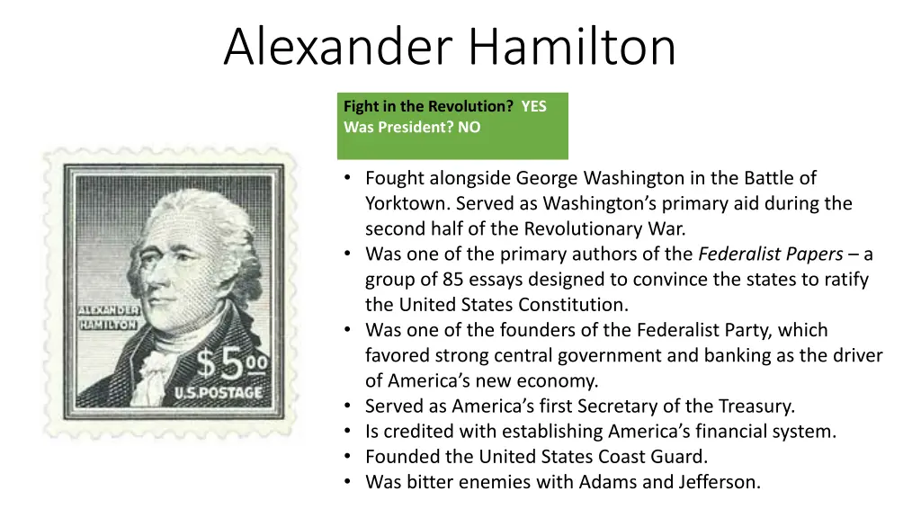 alexander hamilton