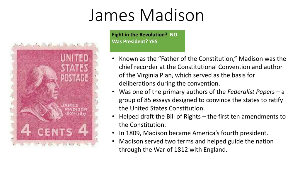 james madison