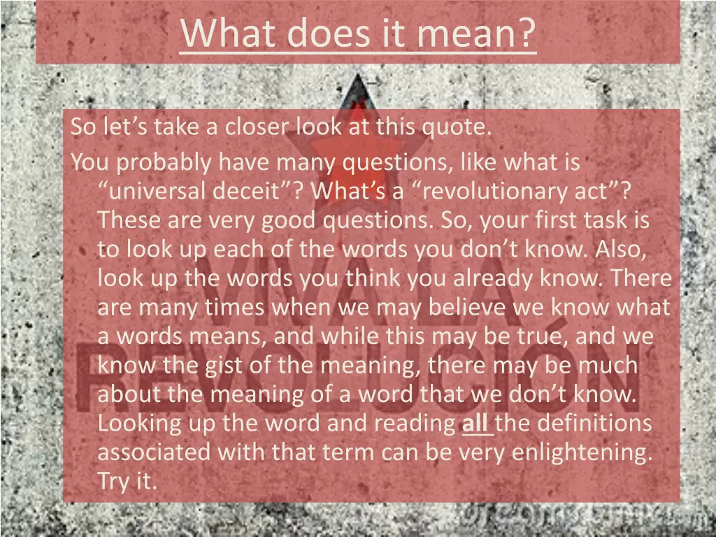 what does it mean