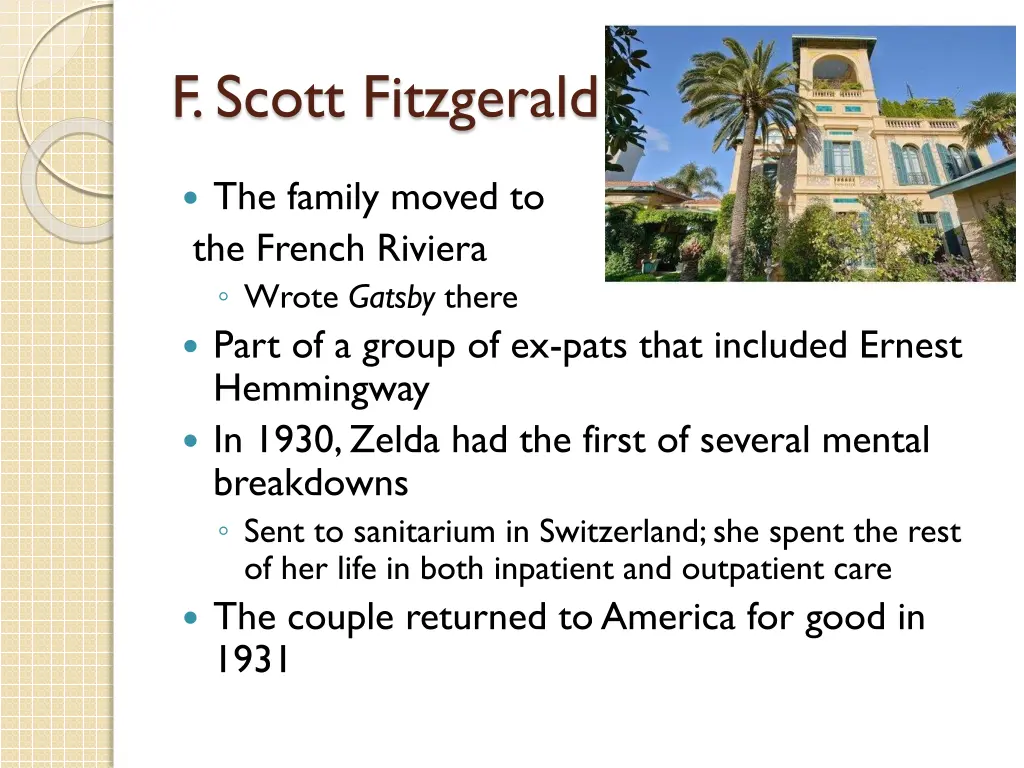 f scott fitzgerald 2