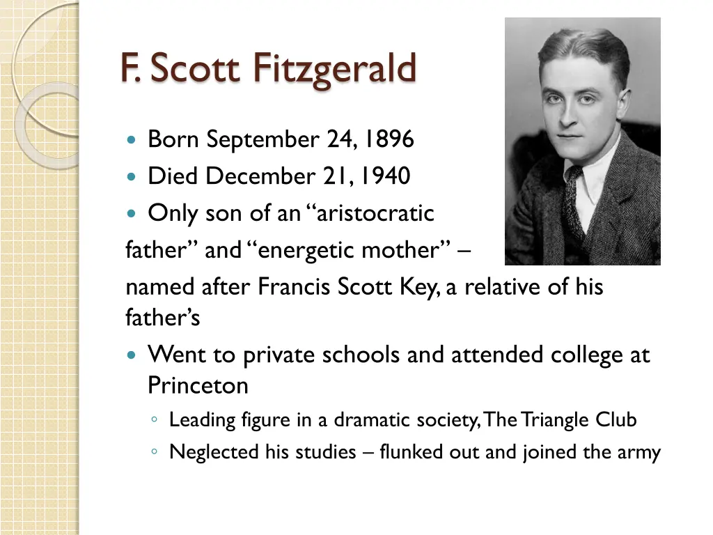 f scott fitzgerald