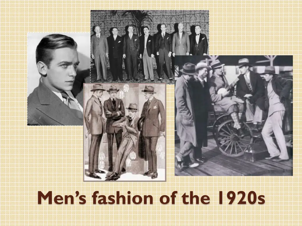 men s fashion of the 1920s