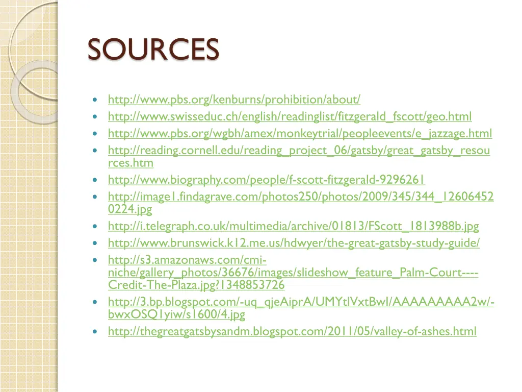 sources