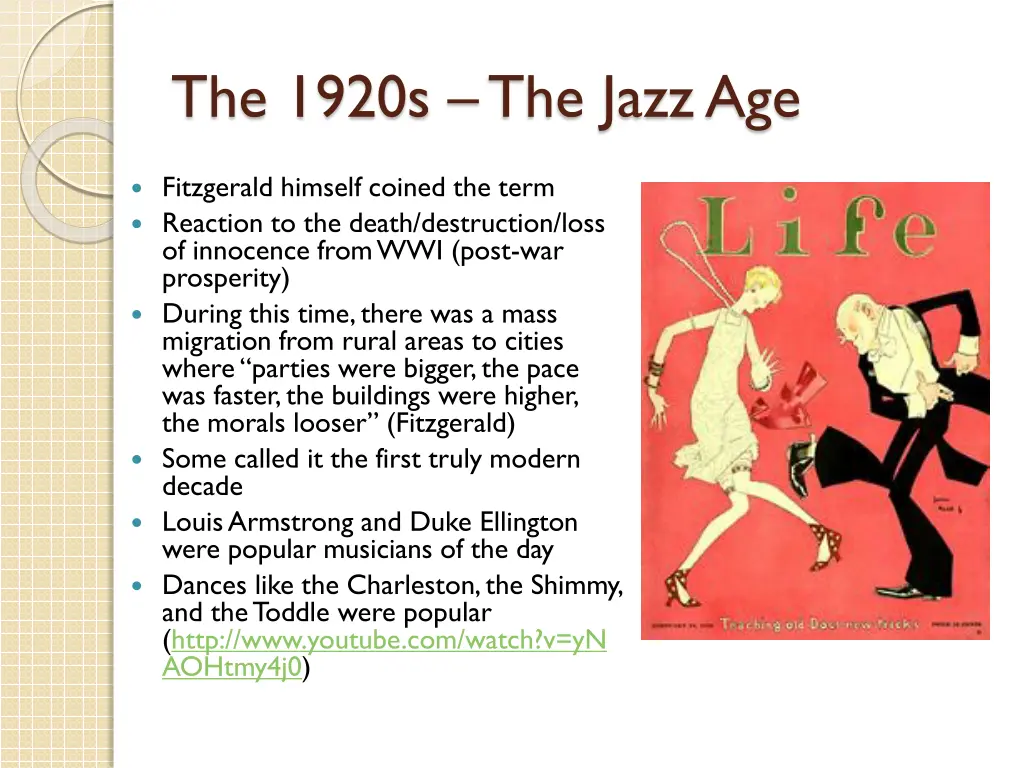 the 1920s the jazz age