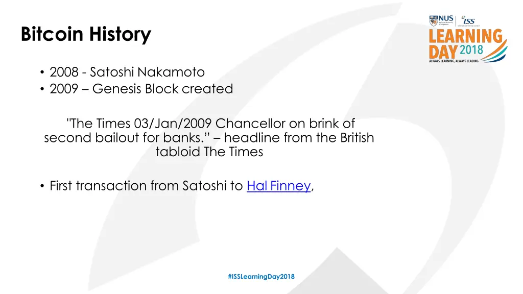 bitcoin history