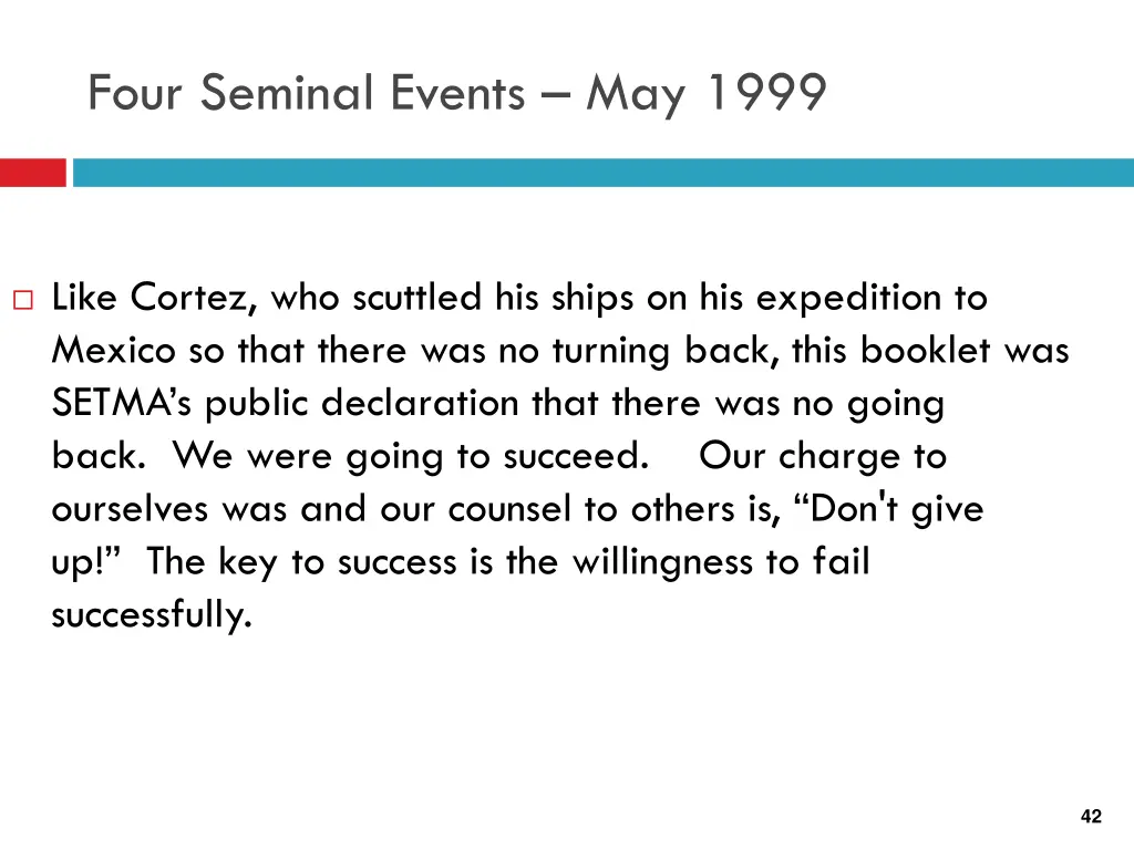 four seminal events may 1999 4