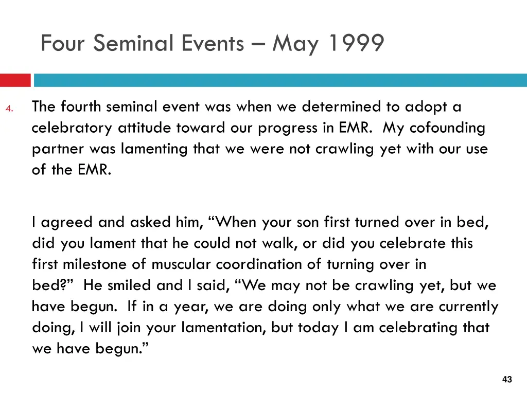 four seminal events may 1999 5