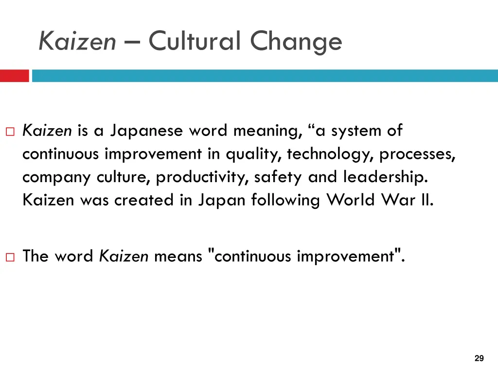 kaizen cultural change 2