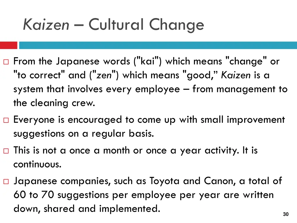 kaizen cultural change 3