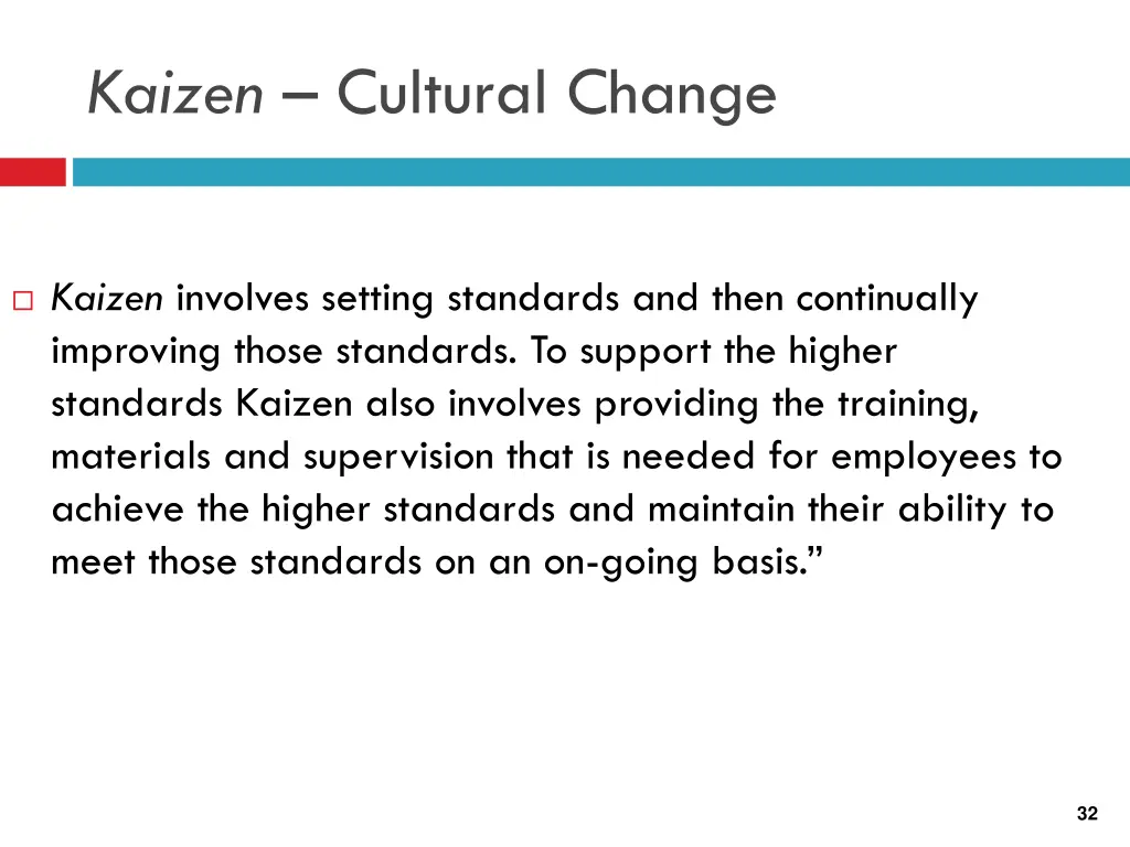 kaizen cultural change 5
