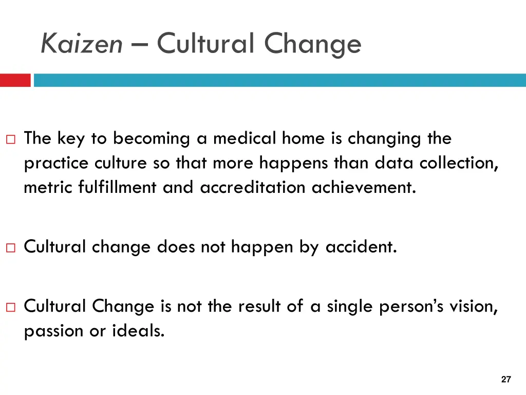 kaizen cultural change