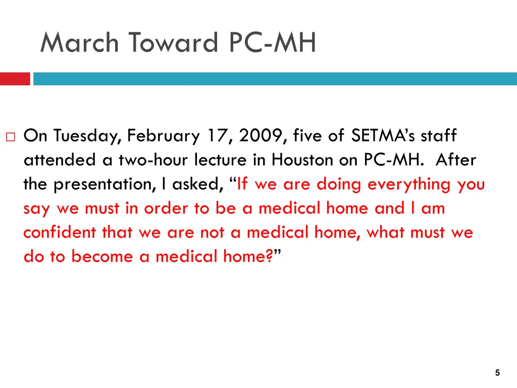 march toward pc mh