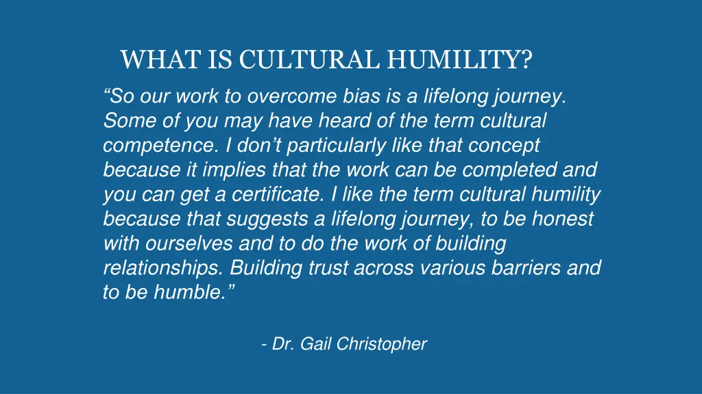 what is cultural humility