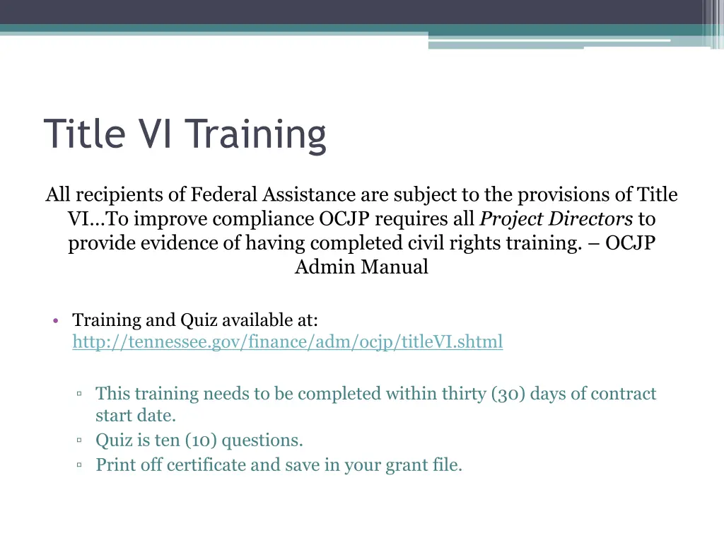 title vi training