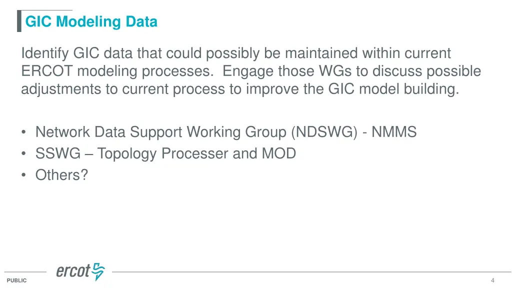 gic modeling data