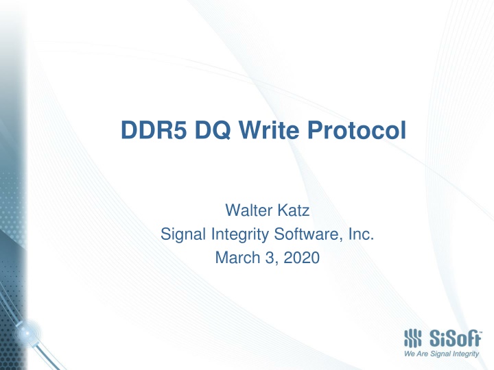 ddr5 dq write protocol