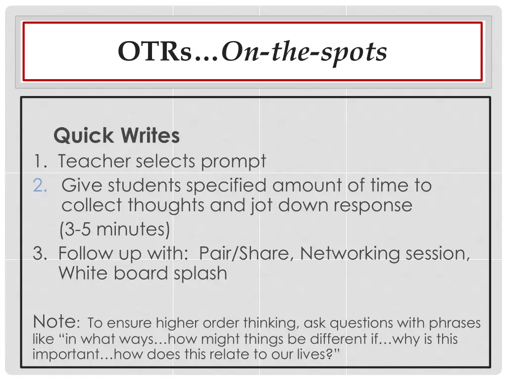 otrs on the spots 2