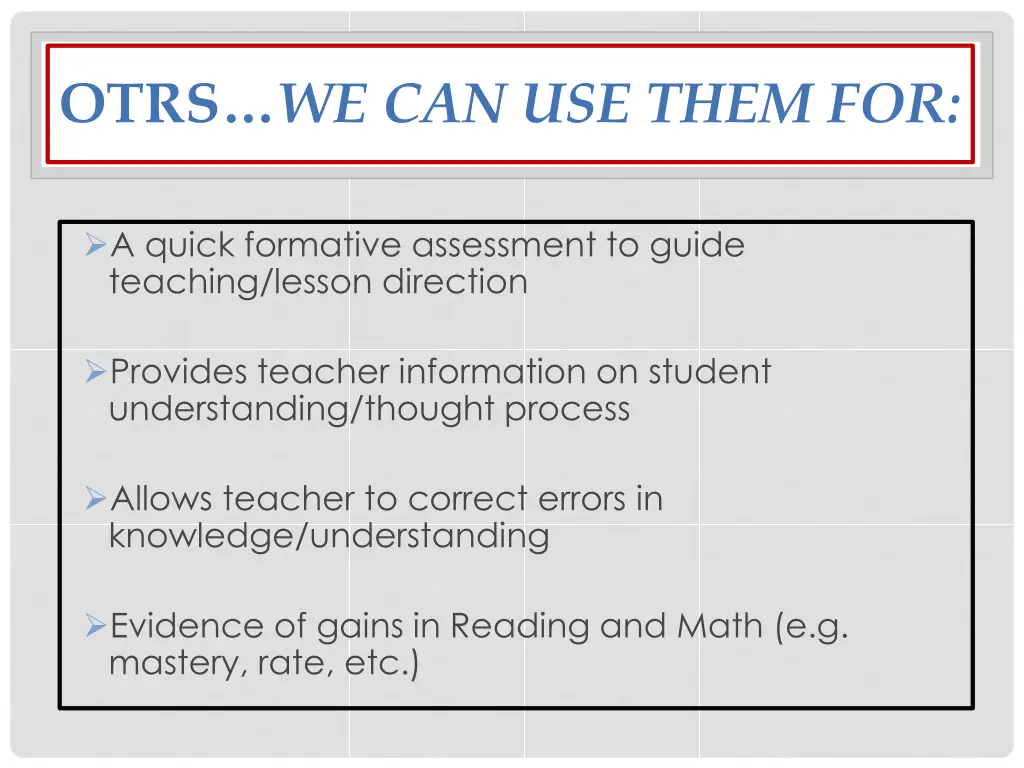 otrs we can use them for