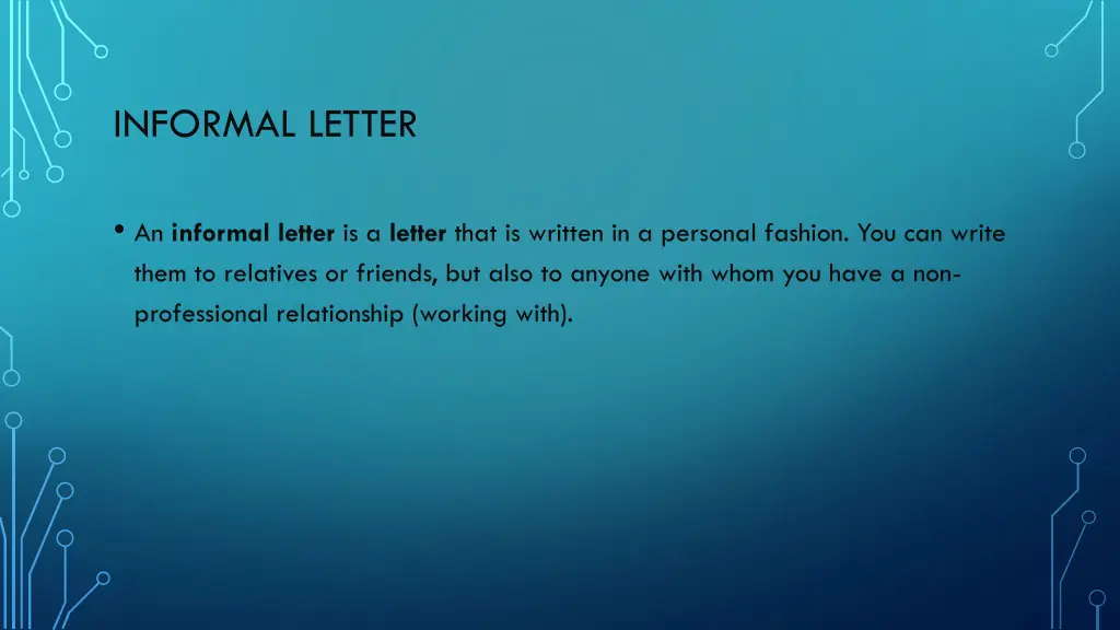 informal letter