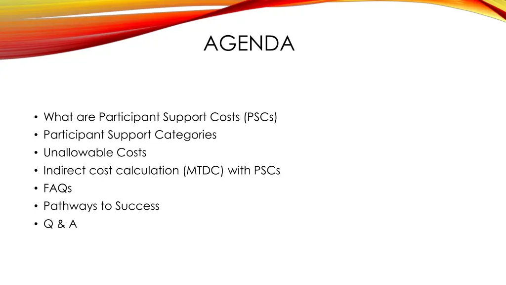 agenda