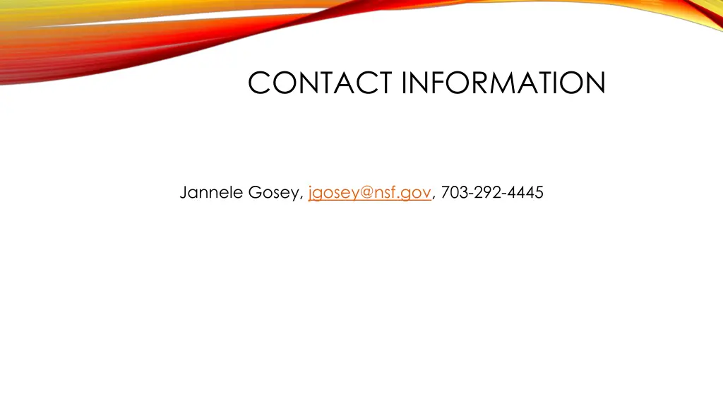 contact information