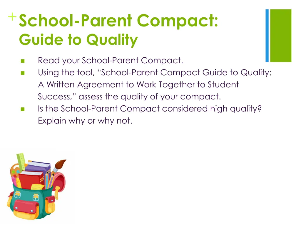 school parent compact guide to quality using