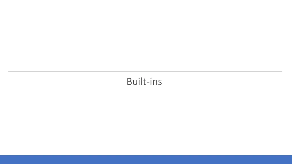built ins