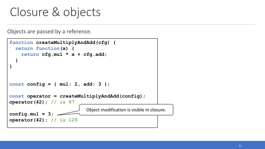 closure objects