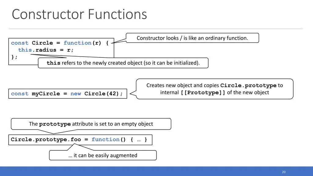 constructor functions