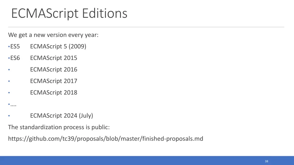 ecmascript editions