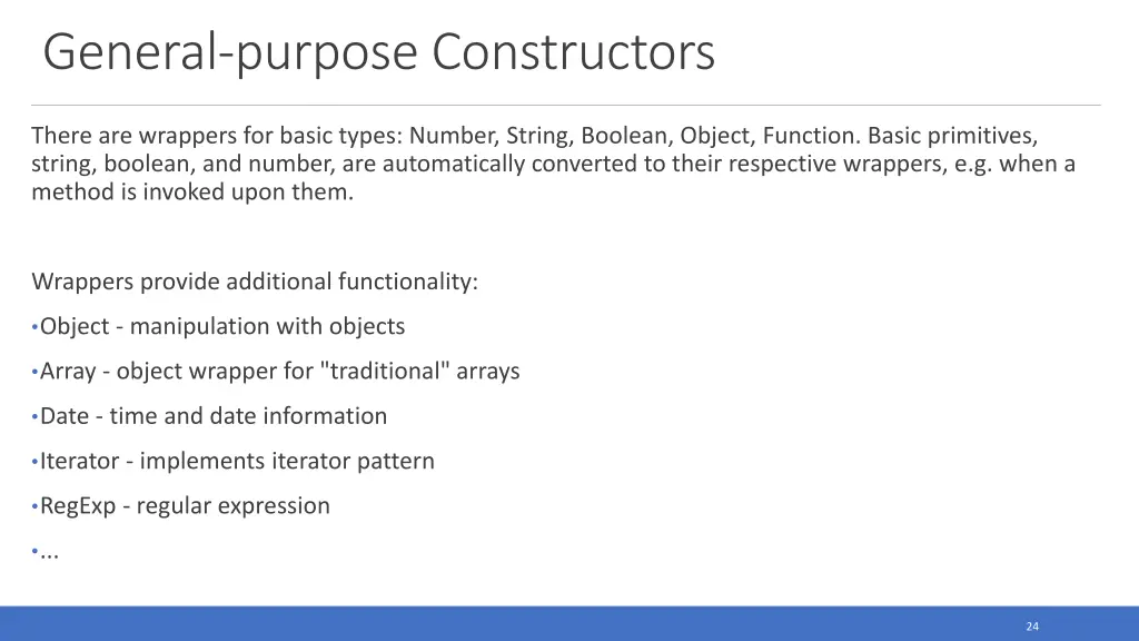general purpose constructors