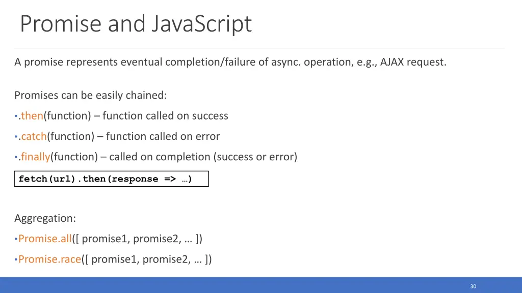 promise and javascript