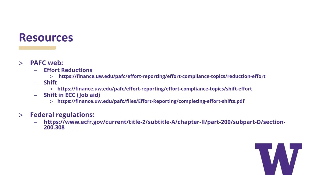 resources